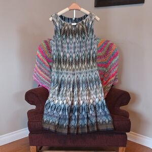 Gabby Skye Multicolor Patterned Dress